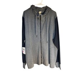 Shape New with tags 3x Gray and Black Zip-Up Hoodie